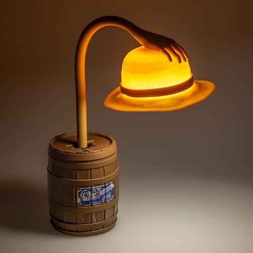 Paladone One Piece Straw Hat Posable Desk Light, Officially Licensed Anime Bendable Lamp for Pop Culture Fans, Bedroom, Home, Office