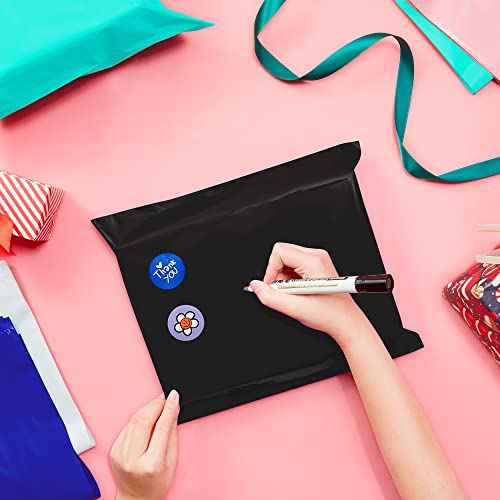 Fuxury 500Pcs Poly Mailers 10x13 Inch,Shipping Bags Bulk for Clothes,Strong Adhesive Shipping Envelopes for Small Business,Self Seal Mailing Bags,Black