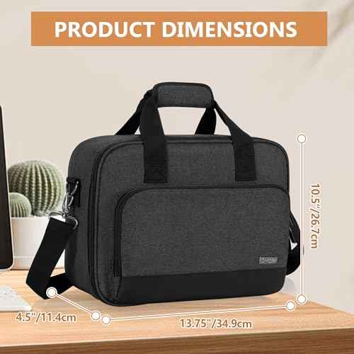 LUXJA Carrying Case Compatible with Canon PIXMA TR150 Wireless Portable Printer, Bag Compatible with Canon TR150 Ink Cartridge and Accessories, Black (BAG ONLY)