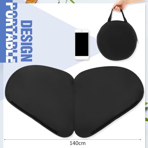 Juexica Foldable Office Cubicle Desk Shade Black – Privacy Screen, Light Blocking