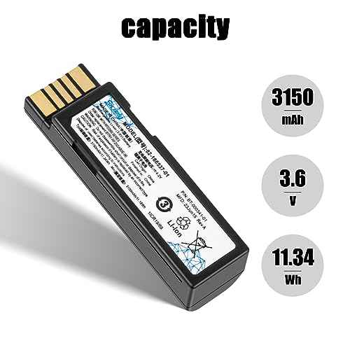 DS3600 Battery Replacement,82-166537-01 for Zebra DS3678 DS3600 LI3678 LS3678 LS3600 DS3678-SR DS3678-ER Series Scanners. BT-000341-01 BTRY-36IAB0E-00 BTRY-RF20GAB0E-00.3150 mAh