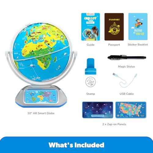 PlayShifu Interactive Globe for Kids ? Orboot Earth Explorer: Tech Powered Interactive Globe for Kids | Smart Gift for Ages 4+ | 400+ Wonders, 1000+ Facts | Constellation Mode & Fun Games | Magic Stylus | Educational STEM Toys for the future scientists