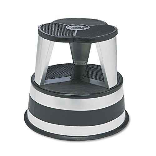 Cramer Kik Step Steel Step Stool - Two Step Stool, Holds 350 lbs (Silvertone)