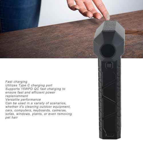 Mini Jet Blower, 300000RPM Speed Adjustable Powerful Efficient Air Duster, 16000mAh High Temperature Resistant Fast Charging Portable Blower for Car, Computer, Keyboard