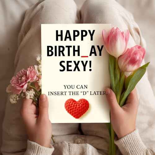 Gifts for Men | Funny Birthday Card & Gifts for Men Husband Boyfriend Him, Happy Bday Card, Handmade Humorous Bday Greeting Card, Cute & Hilarious