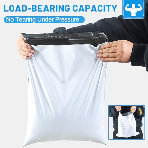14.5x19 Inch Poly Mailers - 200 Large Shipping Bags for Clothing & Apparel