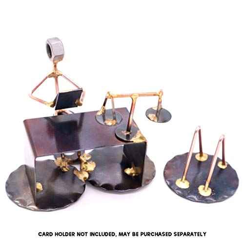 Lawyer - Handmade Metal Figurine - Hand Welded Metal Art - Unique Desk Accessories, Law Office Decor, & Lawyer Gifts - Made in The USA