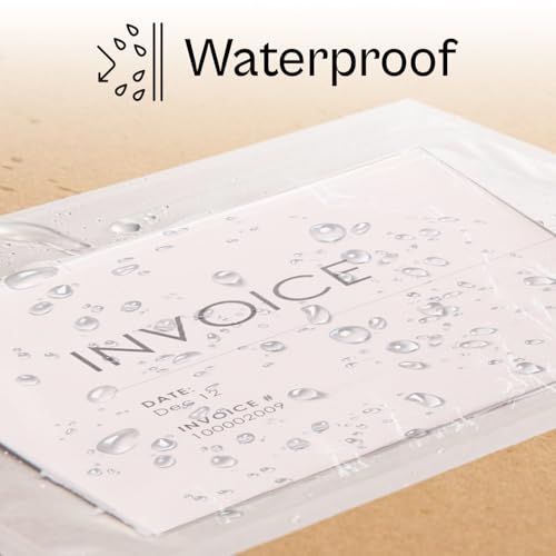 1000 Clear Waterproof Packing List Envelopes with Self-Adhesive Window 4.5x5.5 Inch