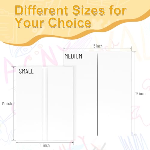 AKONEGE 3-Pack Small White Tri Fold Poster Boards 21 x 14 Inches for Science Fair & Presentations