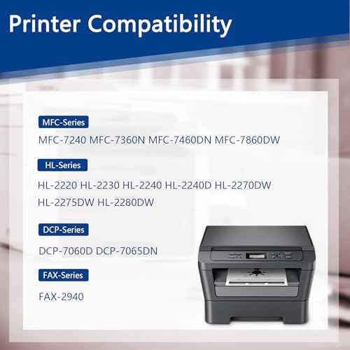 2 Pack TN420 TN-420 Toner Cartridge Black: Replacement for Brother TN 420 to use with HL-2270DW 2280DW 2230 2240 MFC-7360N 7860DW 7065DN Intellifax 2840 2940 Printer Toner