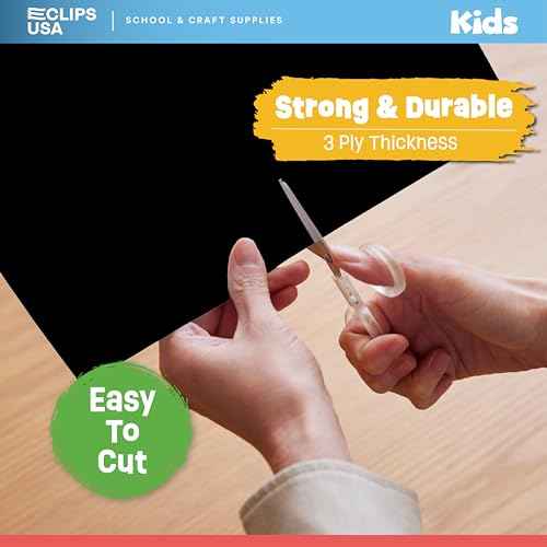 Black Poster Paper 11x14 Black Poster Board Bulk Large Poster Board School Supplies 100 Pack