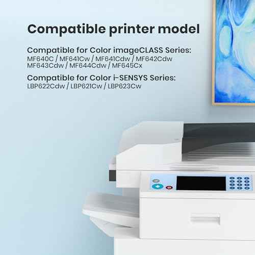 054H Black Toner Cartridge: 2 Pack Compatible with Canon 054 Toner Cartridge Set Replacement for Canon MF642Cdw Toner Cartridges MF644Cdw MF641Cdw LBP622Cdw Ink | High Yield for 054H 054 Black Toner