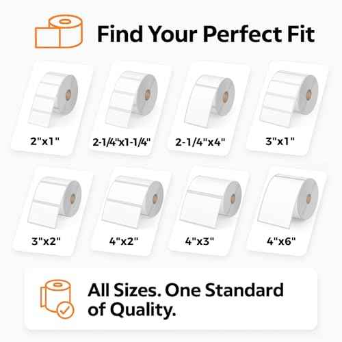 3" x 1" Direct Thermal Shipping Labels ? White Self-Adhesive Compatible with Zebra, Rollo, MUNBYN Thermal Printers | Address Labels, Barcodes, FNSKU | 12 Rolls (1300/Roll) ? Total 15600 Labels