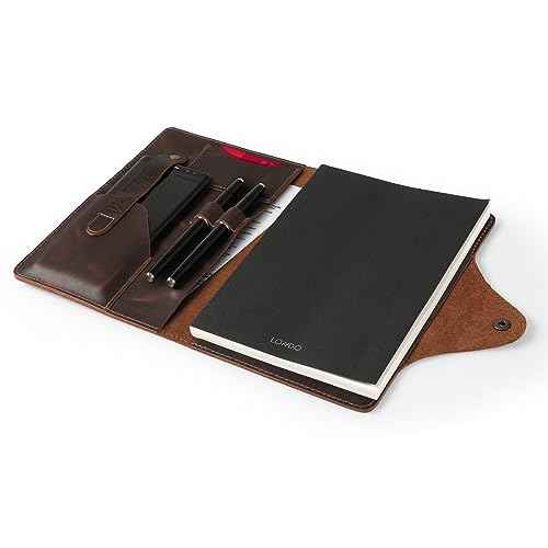 Londo Genuine Leather Portfolio ? Padfolio with Notepad & Snap Closure for Business, Office & Travel