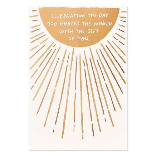 American Greetings Religious Birthday Card (His Light Shines on You)