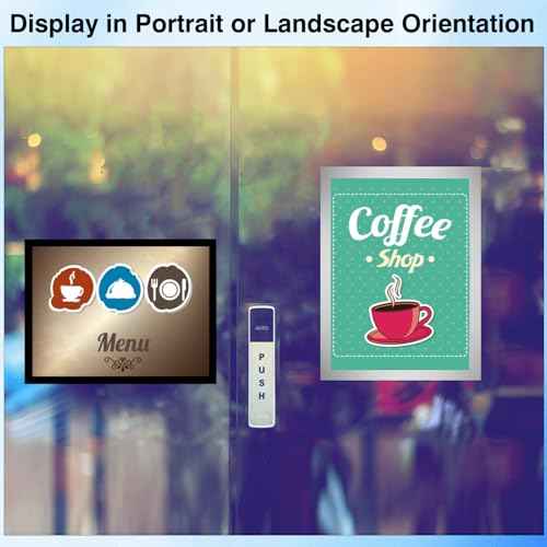 Self-Adhesive Magnetic Document Sign Holder 8.5X11'',Black,Pack of 10