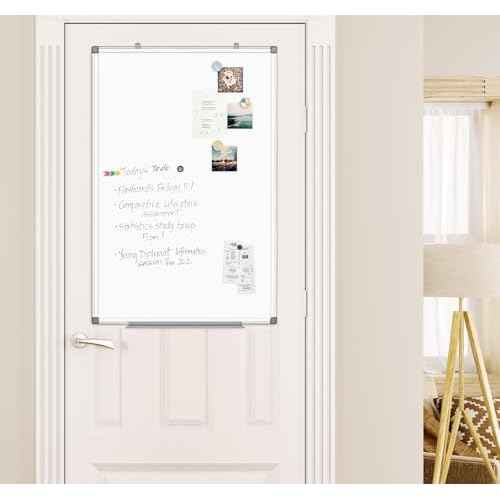 SWANCROWN Magnetic White Board 30 x 20 Inches Dry Erase Board, Hanging Whiteboards for Door, Office, Home, Dorm- Teachers/Students/Family