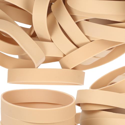 Foshine Rubber Bands #84 – 3.5 x 0.5 in, 50pc Heavy Duty Beige
