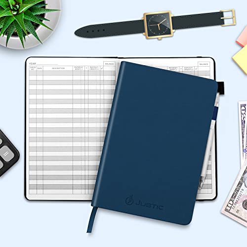 A5 Check Registers for Personal Checkbook, Ledger Transaction Log