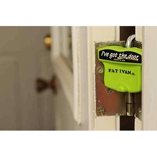 The Original Fat Ivan Fold Up Doorstop Wedge with Magnet - for Moving Office Home or School - Great for Police, Admin, Firefighters and Any time You Need a Door to Stay Open (2, GreenMini)