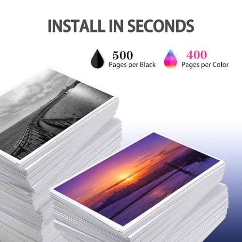 923 Ink Cartridges Combo Pack Without Chip Replacement for Printers for 923 Ink Cartridges OfficeJet 8120 8123 8122e OfficeJet Pro 8130e 8135e 8130 8138e 8139e Printer 4 Pack(BK C M Y)