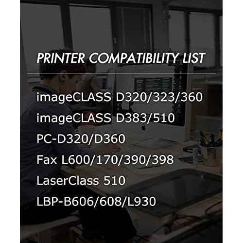 Compatible for Canon S35 Toner Cartridge (2xBlack) Work in imageClass D300 D320 D340 D360 D383 FAXPHONE L170 L400 Class 310 510 PC310 PC-D320 D340 Printer