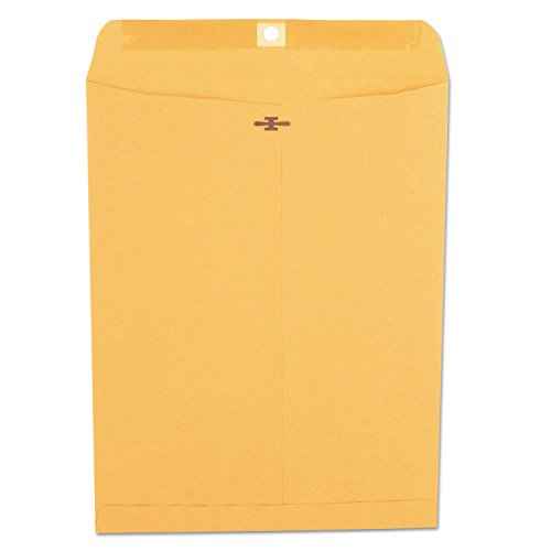 Universal UNV35267#97 Square Flap Gummed/Clasp Envelope - Brown Kraft (100/Box)