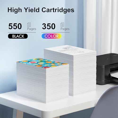 232XL Ink Cartridges Remanufactured Replacement for Epson 232XL Ink Cartridge Combo Pack 232 XL with Expression Home XP-4200 XP-4205, Workforce WF-2930 WF-2950 (2 Black Cyan Magenta Yellow, 5 Pack)