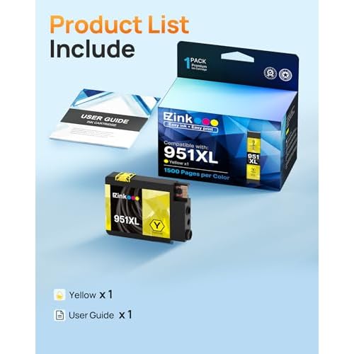 E-Z Ink Compatible Ink Cartridge Replacement (1 Yellow)