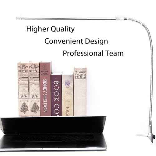 Nail Desk Lamp with Clamp, New Upgrade 8-10W Dimmable LED 360¡Æ Flexible Gooseneck Nail Tech Table Desk Light for Manicure Reading Eyebrow Tattoo