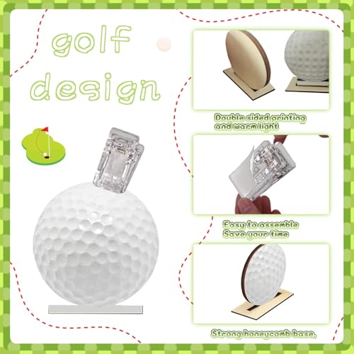 Golf Photo Stand 6 Pack - Table Number Holders for Golf Party Decorations