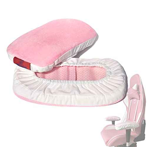 Ergonomic Office Chair Armrest Pads Extra Soft Elbow Support Cushions for Office, Gaming, Desk Chairs, Set of 2 Pink (11" Large Size, Washable Cover)?