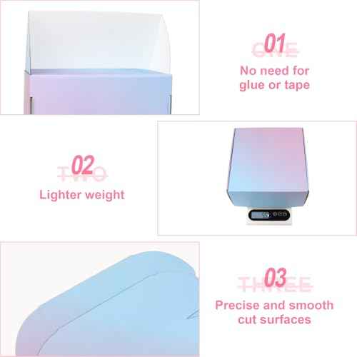 8x8x4 Inch Medium Shipping Boxes, 30 Pack Medium Cardboard Packing Boxes, Purple Mailing Shipping Boxes for Small Business