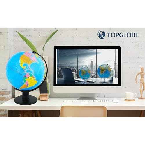 12"/30cm World Globe Educational Political Map (12"/30cm diameter)