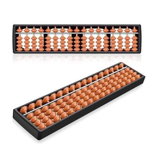 Flexzion 11-inch Japanese Soroban Abacus for Math Learning & Teaching