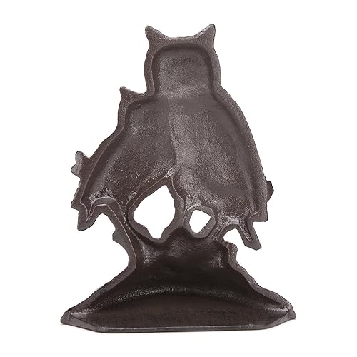 BRASSTAR Cast Iron Animal Door Stopper Two Owls Shape Heavy Duty Door Window Holder Home Office Shop Practical Decoration TQGJPT512