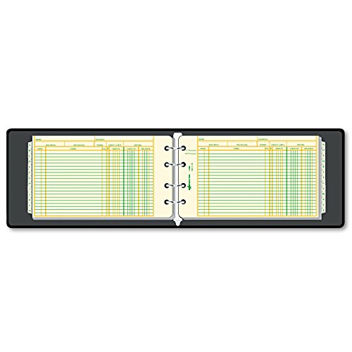 National 63453 Four-Ring Ledger Binder Kit with 100 Mini Ledger Sheets