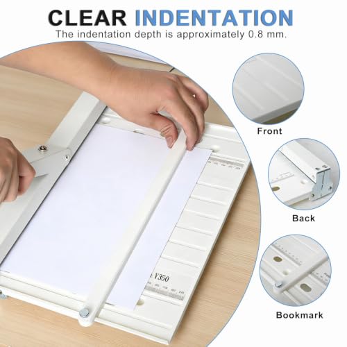 13-inch Foldable Paper Creaser for A3 & A4 Cardstock - Manual Office & Craft Tool