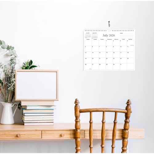 2026 Calendar - 20 Months Calendar 2026 from November 2025 to June 2027, Wall Calendar 2026 with Thick Paper for Home/Office/School, 8.5" x 11", Black