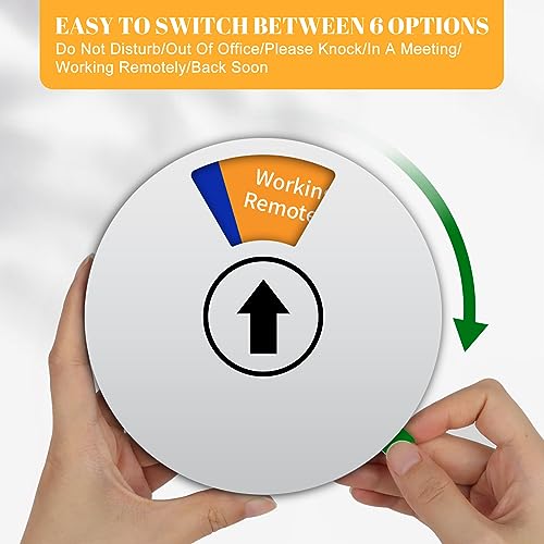 K KitchenTour Silver 6-Mode Office Door Sign - Do Not Disturb & More