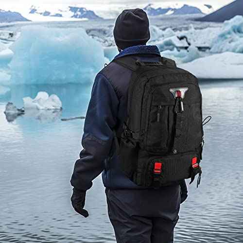 Travel Backpack for Men Women Airline Approved Anti Theft Carry on Backpack with Shoes Compartment USB Charging Port, Waterproof 60L Large Business Hiking Laptop Gym Bag for 17 Inch Laptop