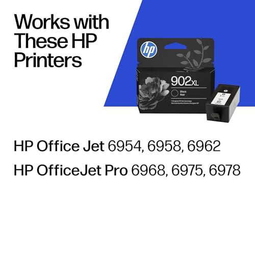 HP 902XL Black High-Yield Ink Cartridge 1 Pack for OfficeJet & Pro Series
