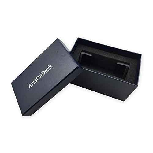 Modern Art Business Card Stand Holder Bk301 Steel Black Patented Desk Accessory Name Card Case Plate Display Office Organizer