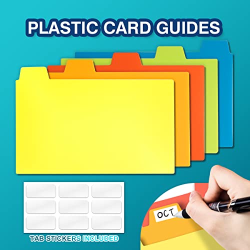 H4D Black 3x5 Index Card Case with 100 Ruled Cards & Dividers
