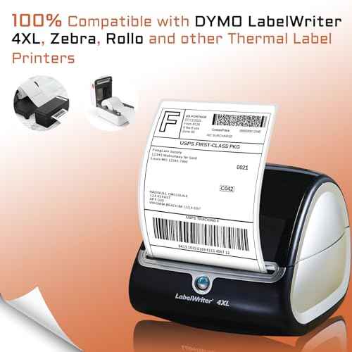 8 Rolls 4XL Labels 4"x6" Direct Thermal Shipping Label Compatible with LabelWriter 4XL 1744907 Thermal Postage Labels, 220 Labels/Roll