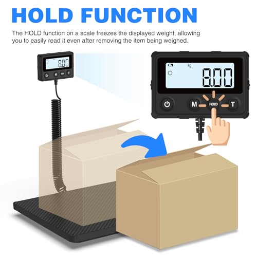 MAXUS Black Digital Shipping Scale 440LB/10g Postal & Package Weighing