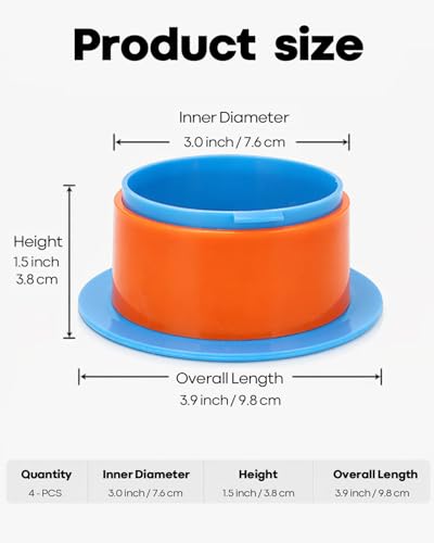 2 Pairs Stretch Wrap Dispenser with Shrink Handle, Plastic Hand Saver