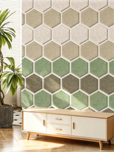 Linen Dusk 8-Pack Hexagon Felt Bulletin Cork Tiles Wall Decor for DIY Projects
