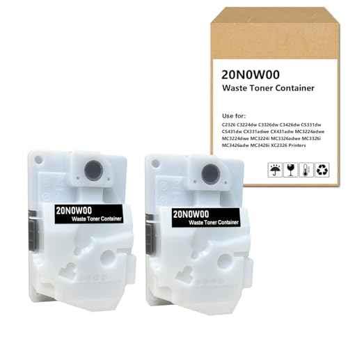 20N0W00 Waste Toner Box Compatible for Lexmark 20N0W00 Waste Bottle for C2326 C3224dw C3326dw C3426dw CS331dw CS431dw CX331adwe CX431adw MC3224 MC3326 MC3426i for xerox 008r13326 C235 C230 (2 Pack)