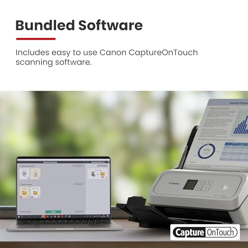 Canon imageFORMULA R40II Office Document Scanner - Duplex, Easy Setup, Cloud Scan